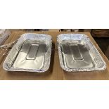 (3) Cases - Pactiv #605935 Aluminum Oblong Cake Pan (Pack 500)