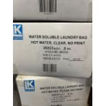 (10) Cases - LK Plastic Water Soluble26"x33" .8 Mil Laundry Bags (Pack 4Bags/25Bags per Case)