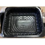 LOT - Large Black Plastic Trays