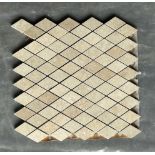 (250) Square Feet, Beige Porcelain Mosaics Diamond Shaped, 2" x 2"