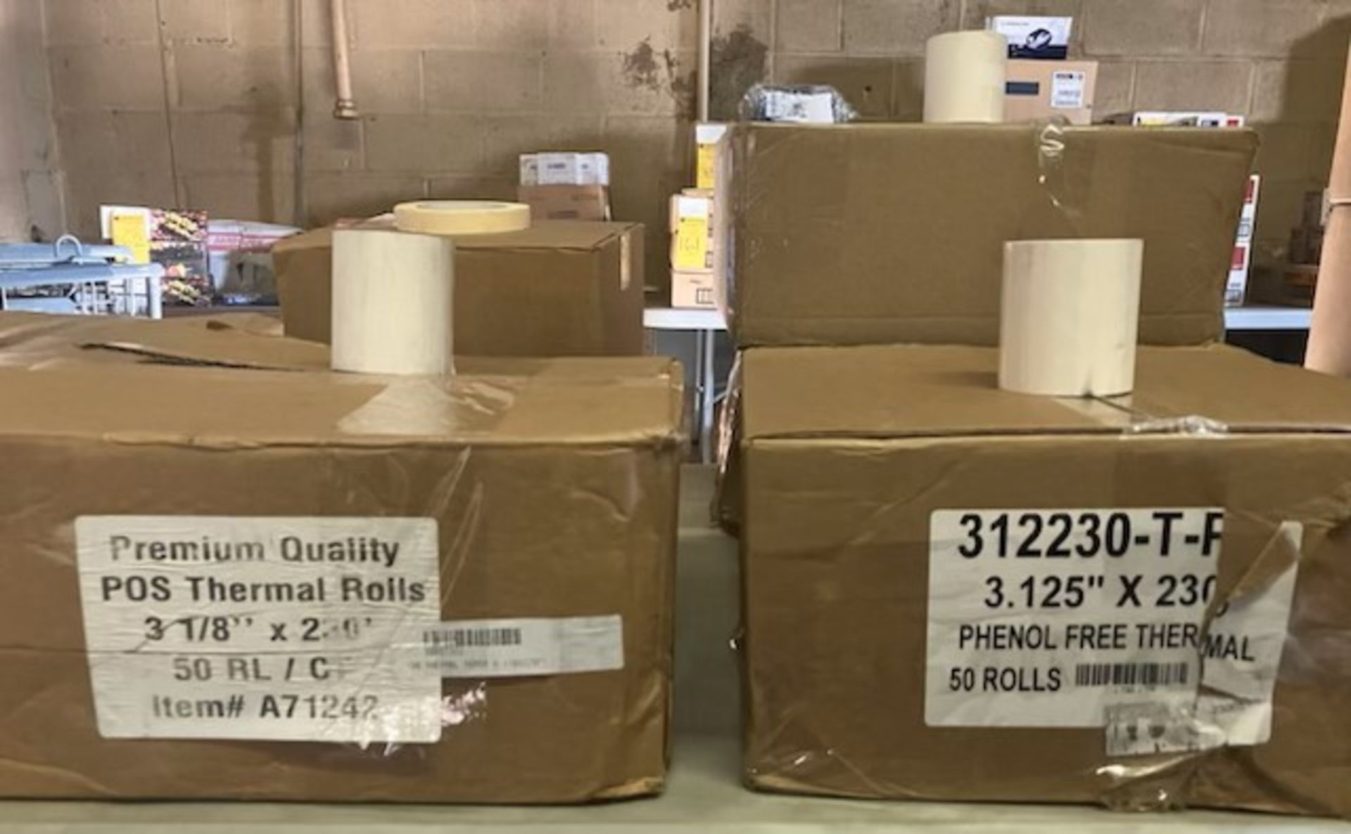 (6) Cases - Assorted Product - (5) Cases of Thermal Rolls and (1) Case of Masking Tape - Image 3 of 3