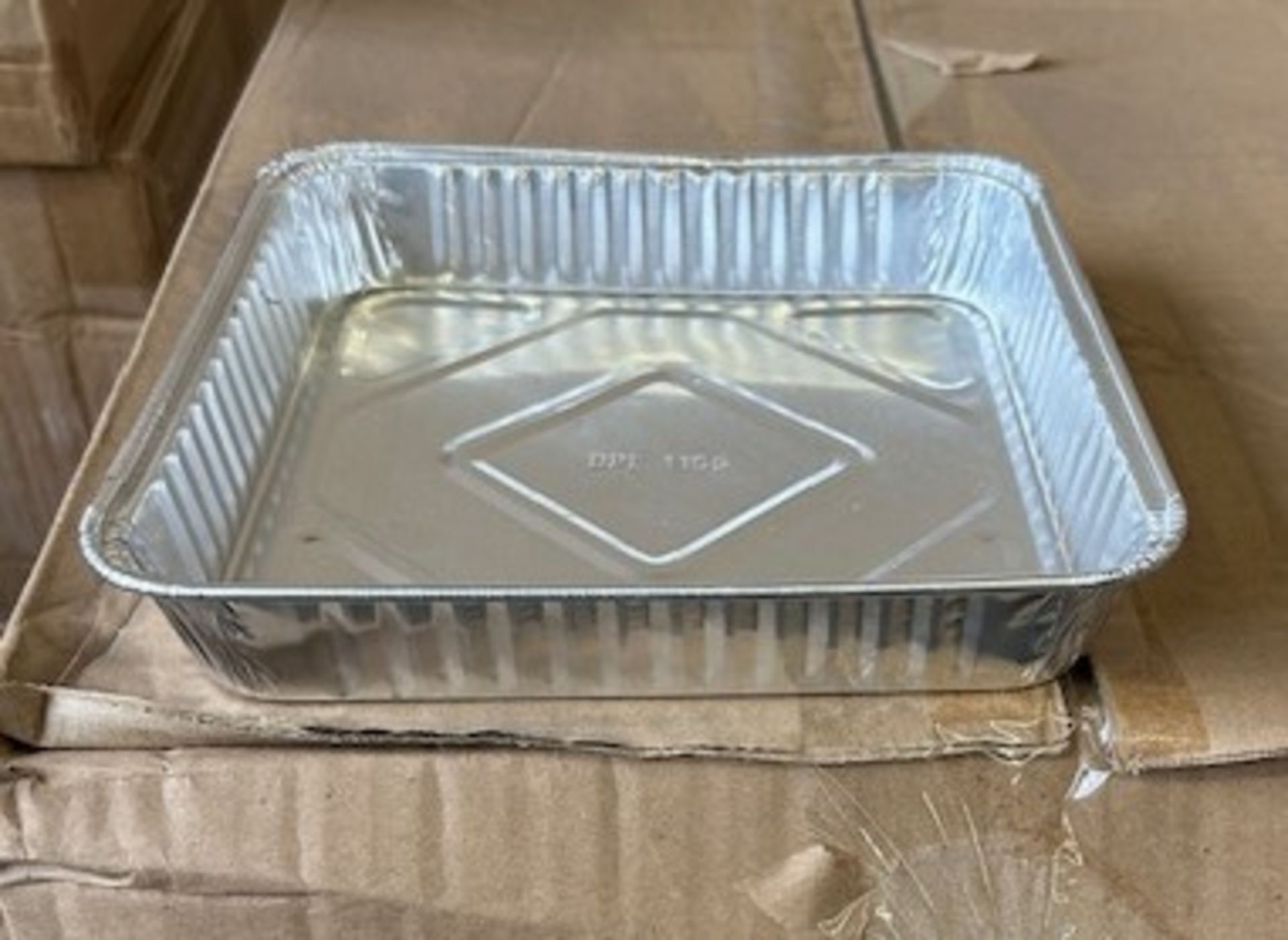 (3) Cases - Durable 1155-35 8" Square Aluminum Cake Pans (Pack 500)