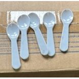 (5) Cases - Dixie TS21 White Plastic Taster Spoons (Pack 3000)