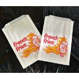 (5) Cases - 607 Fischer Printed Paper French Fry Bag (Pack 1000)