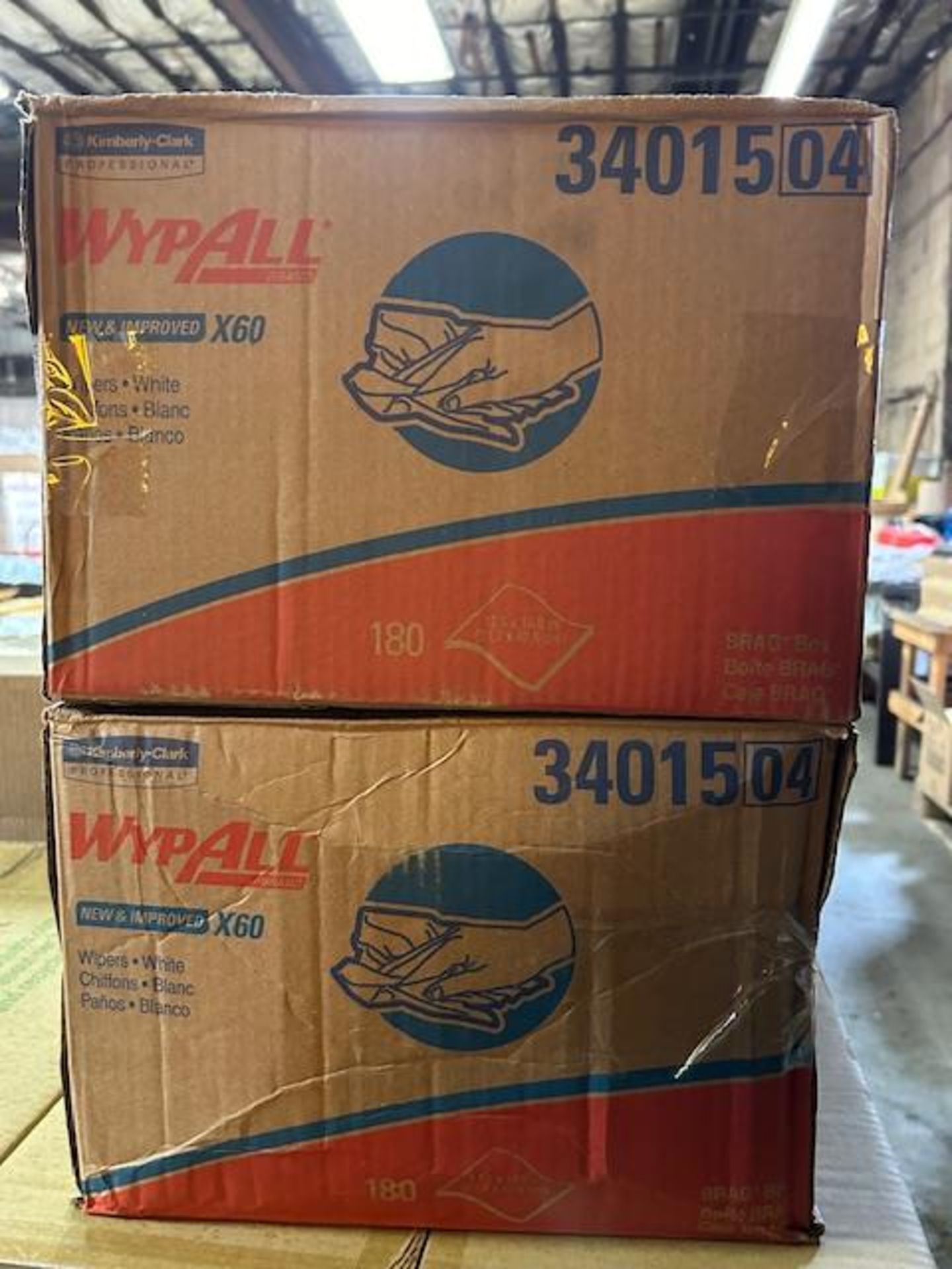 (2) Cases - KC 34015 Wypall X60 (Pack 180)