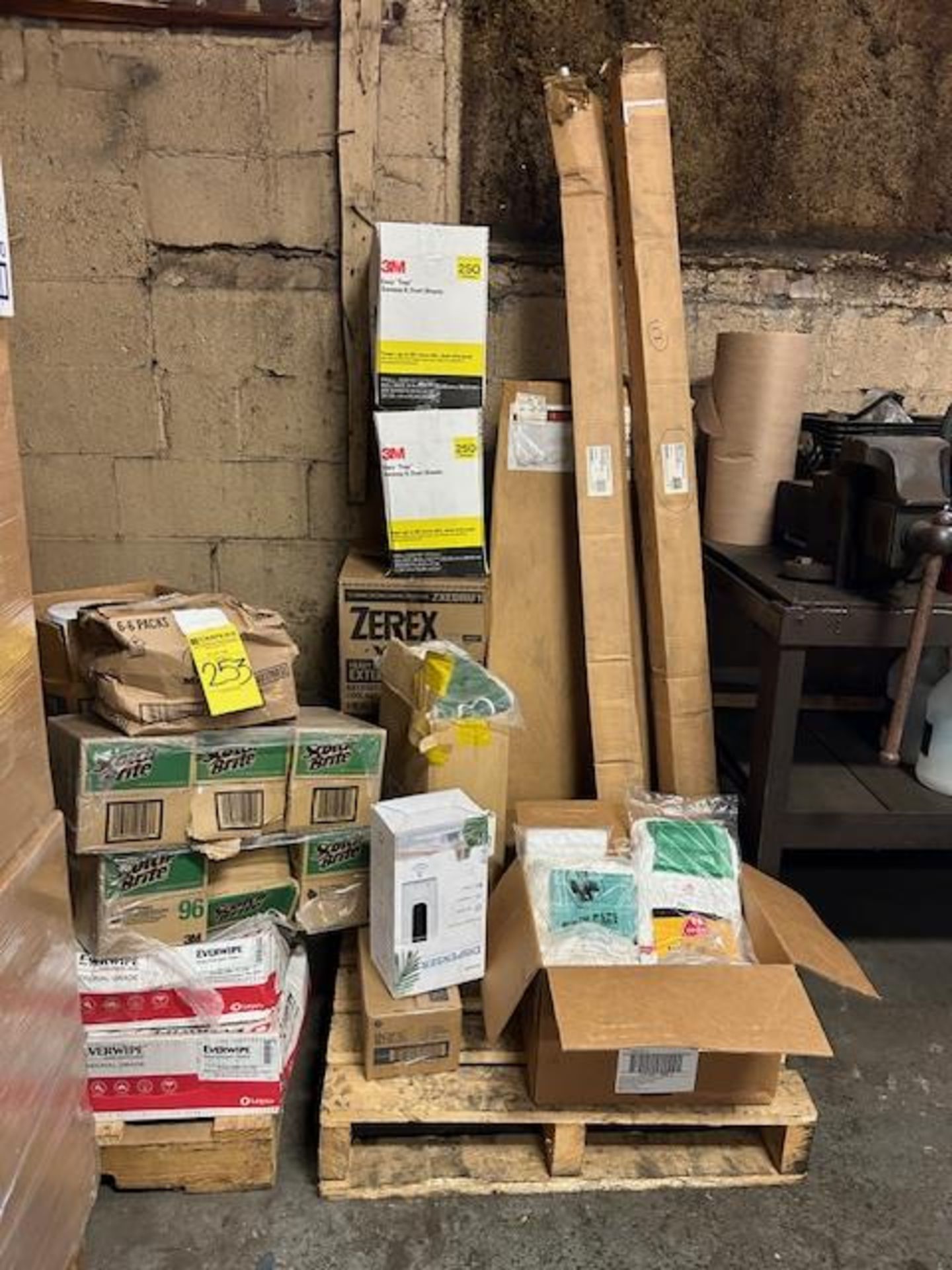 LOT - Assorted Janitorial Supplies (on 2 Skids)
