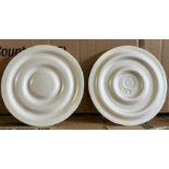 (2) Cases - Pactiv 6-1/4" White Foam Cake Circle (Pack 1000)