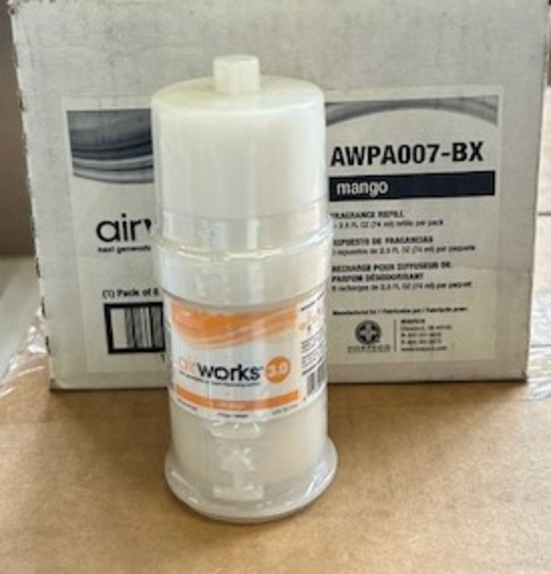 (74) Boxes - Hospeco AWPA007 Mango Fragrence Refill (Pack 6/74 mL)