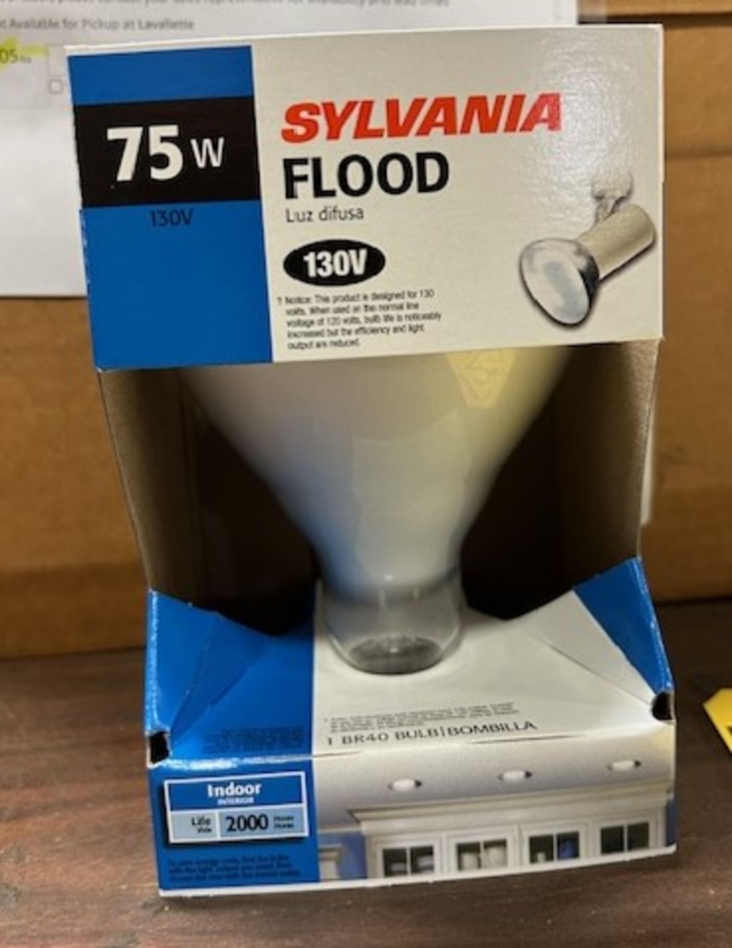 (48) Sylvania 75BR/FL 130V Flood Bulbs