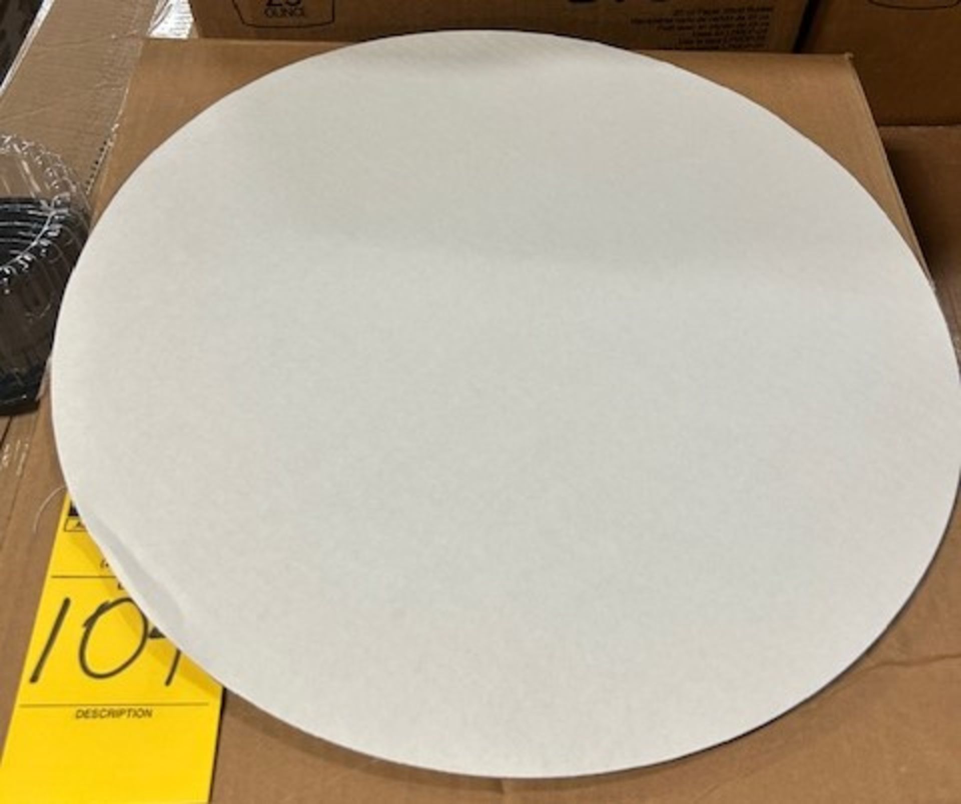 (2) Cases - 18" Round Corrugated White Circles (Pack 125)