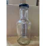 (47) 425 mL Glass Bottles with Top