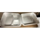 (6) Cases - BE-FC88-3 8 x 8 x 3 3-Compartment Clamshell (Pack 200)