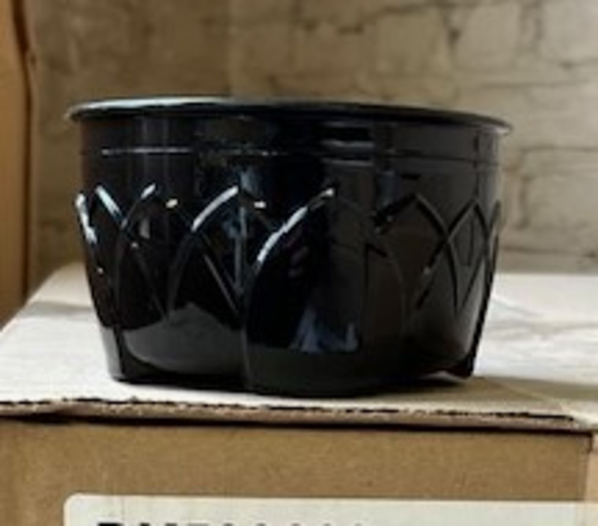 (4) Cases - Dinex DX53003 9 Oz. Black Plastic Bowl (Pack 48)
