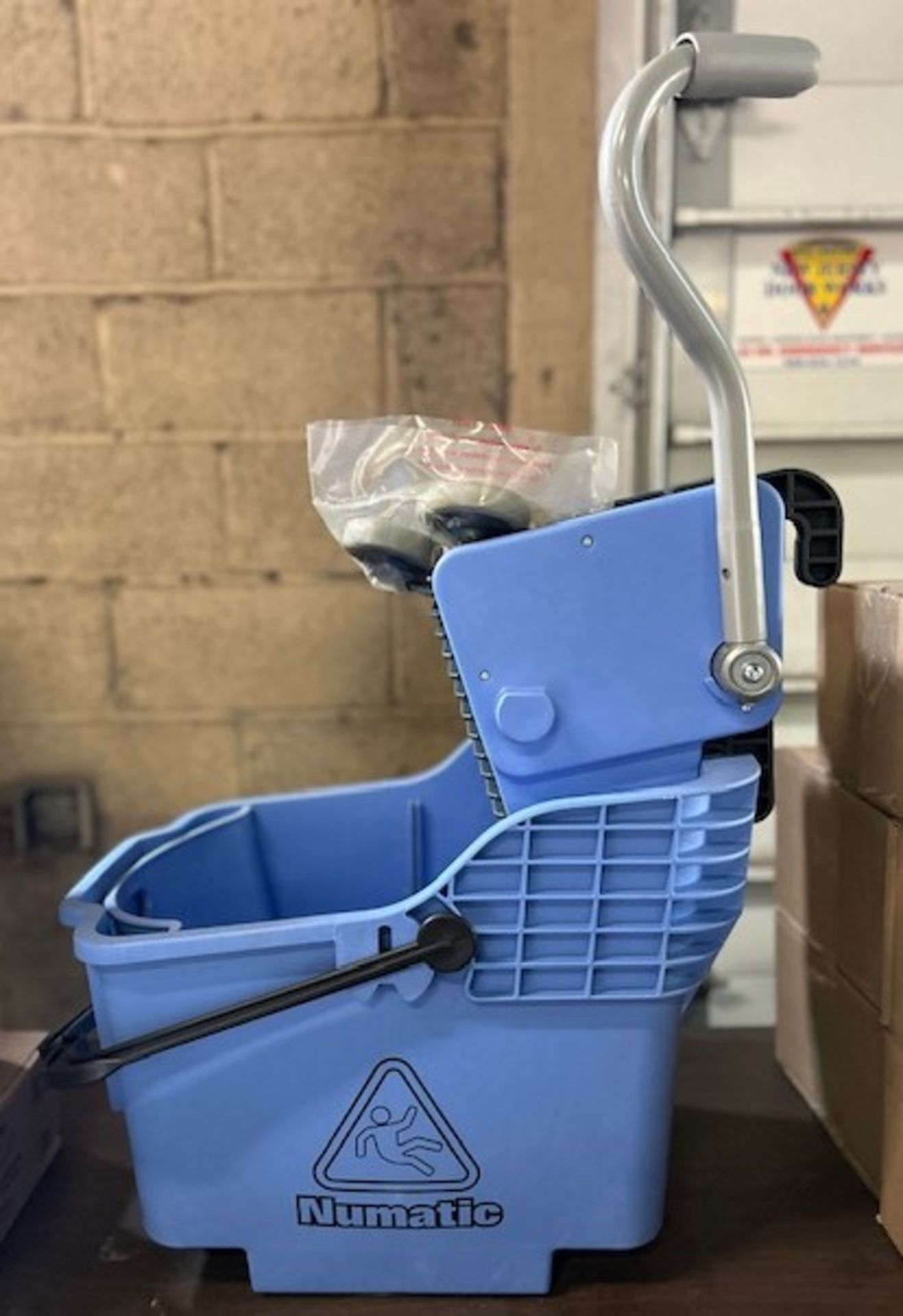 Mop Bucket and Wringer on Wheels