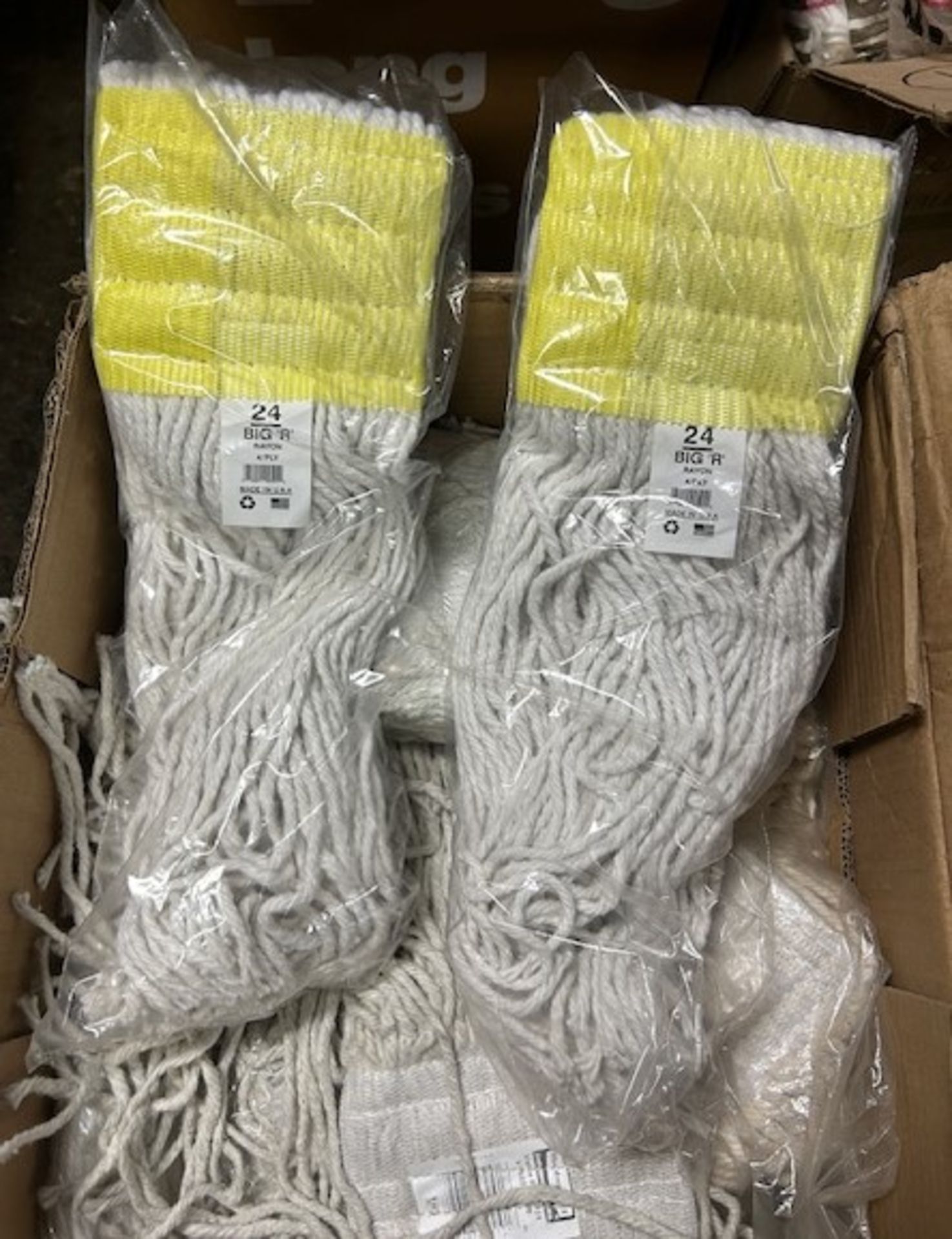 LOT - (44) Assorted Mop Heads and Dust Mops