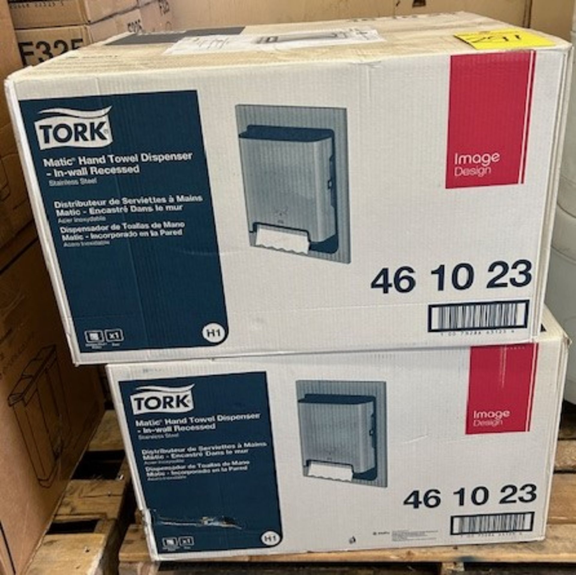 (2) Tork 461023 In Wall Recessed Towel Dispenser