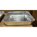 (3) Cases - Durable 1155-35 8" Square Aluminum Cake Pans (Pack 500)