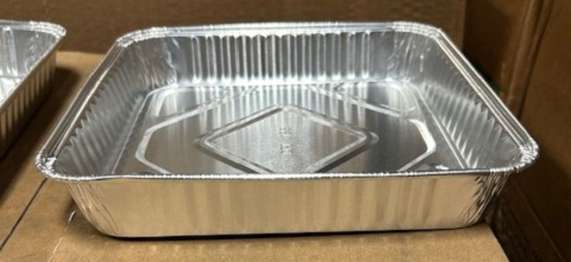 (3) Cases - Durable 1155-35 8" Square Aluminum Cake Pans (Pack 500)