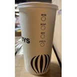 LOT - (1800) 20 Oz. Paper Printed Hot Cup with Lid