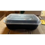 (5) Cases - Pactiv NV2GRT3688B 36 Oz. Rectangle Container and Lid (150 Sets/Case)