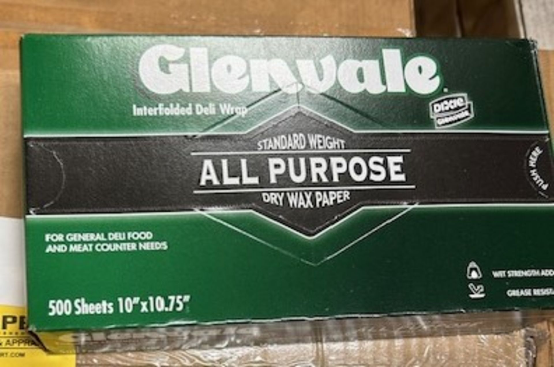(24) Boxes - G10SF Glenvale 10"x 10-3/4" Deli Wrap (500/Box)