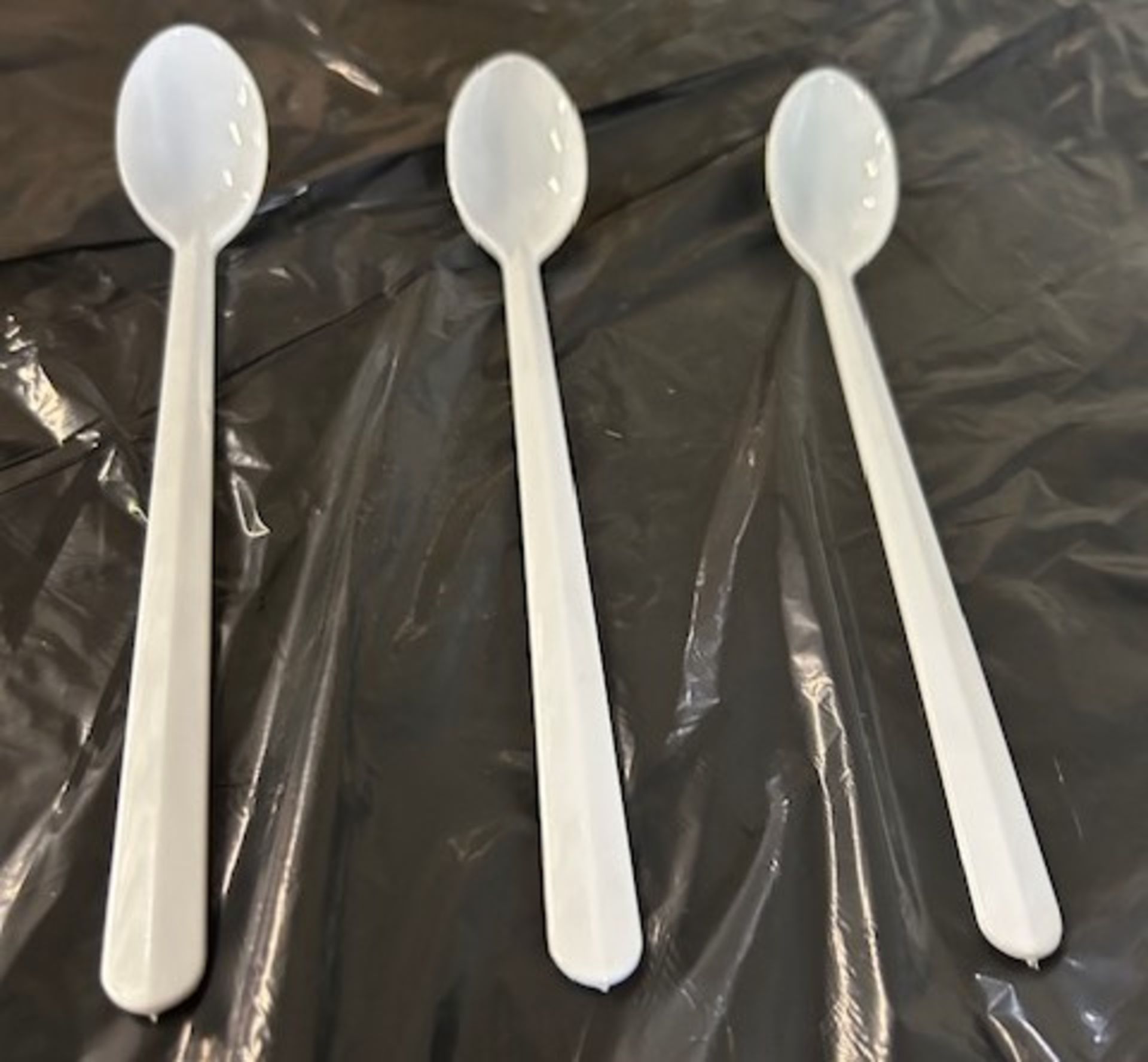 (6) Cases - SSM217 White Plastic Soda Spoon (Pack 1000) - Image 2 of 3