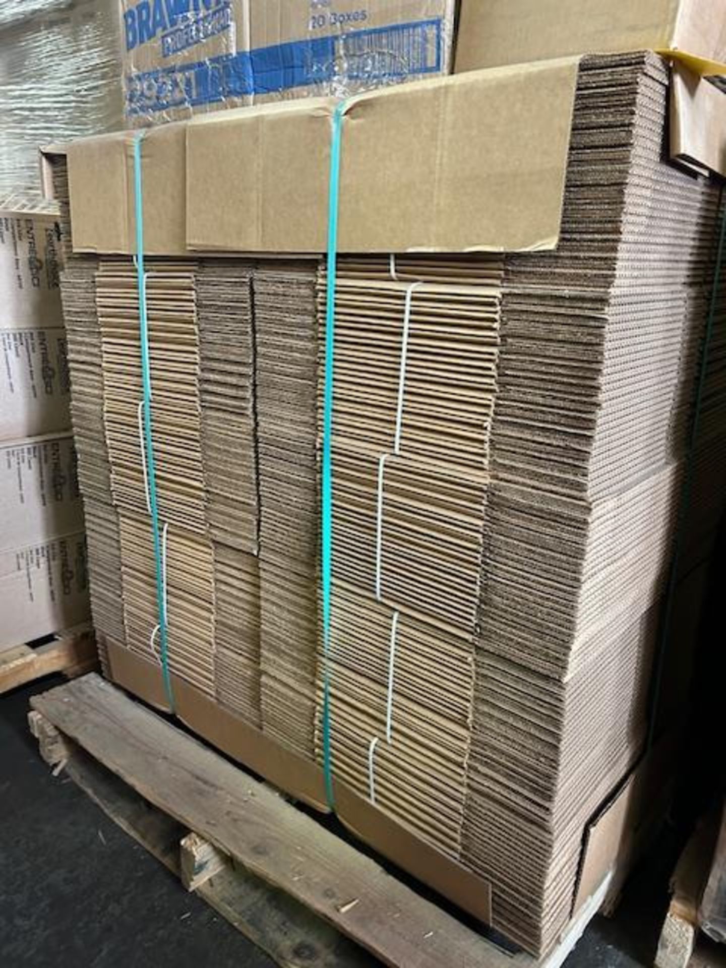 LOT - (500) 11-1/4 x 8-3/4 x 9-3/4 Brown Corrugated Boxes - Image 2 of 2