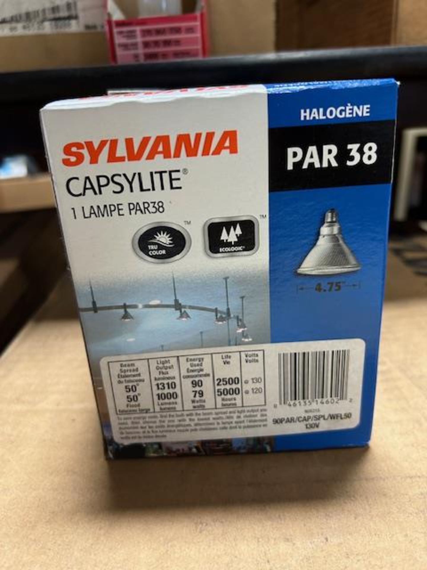 (45) Sylvania 90PAR38/HAL/WFL50 130V Halogen Bulb