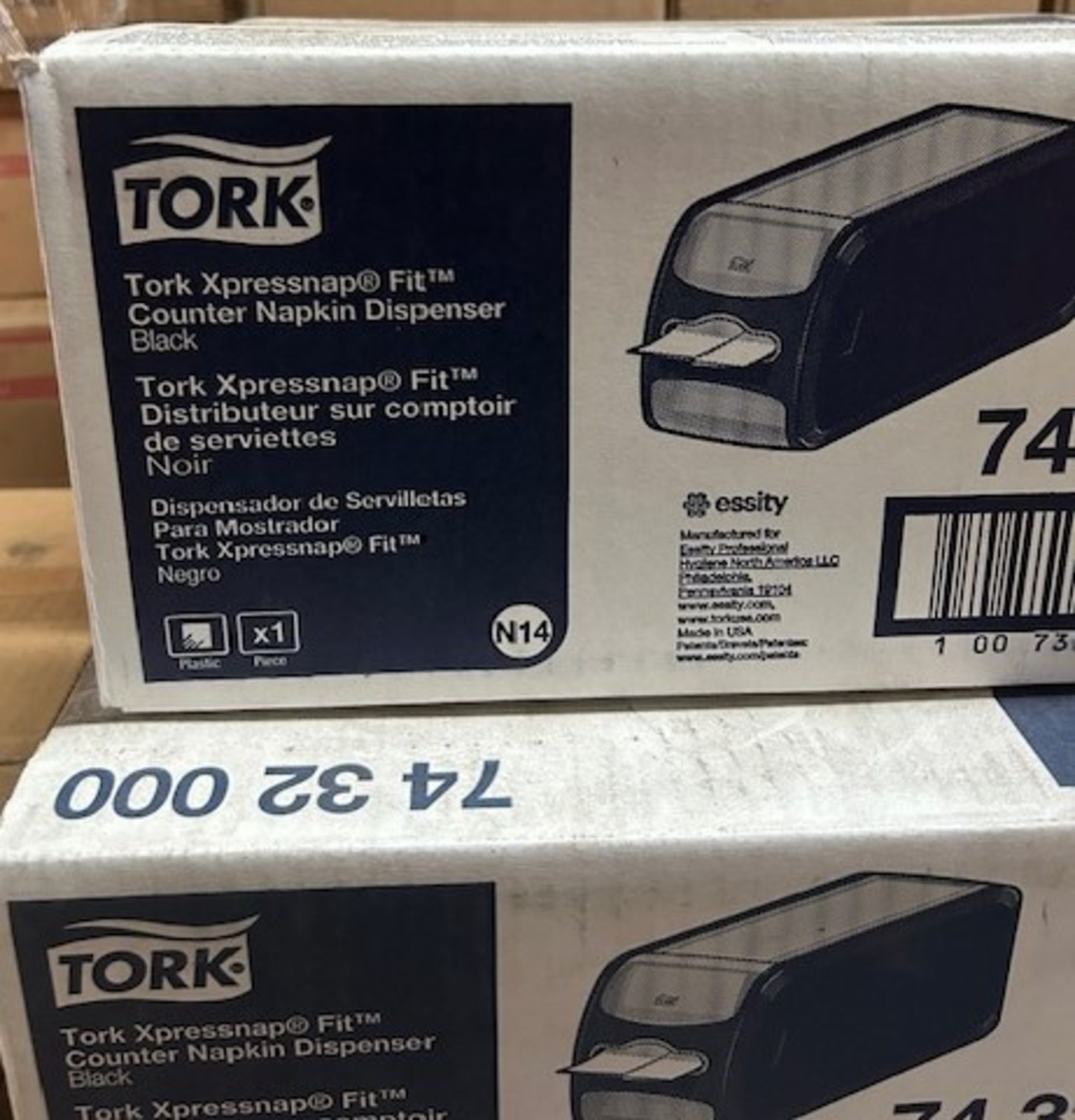 (8) Tork 7432000 Counter Top Napkin Dispenser