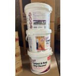(3) Pails - Carpet and Rug Dry Cleaner