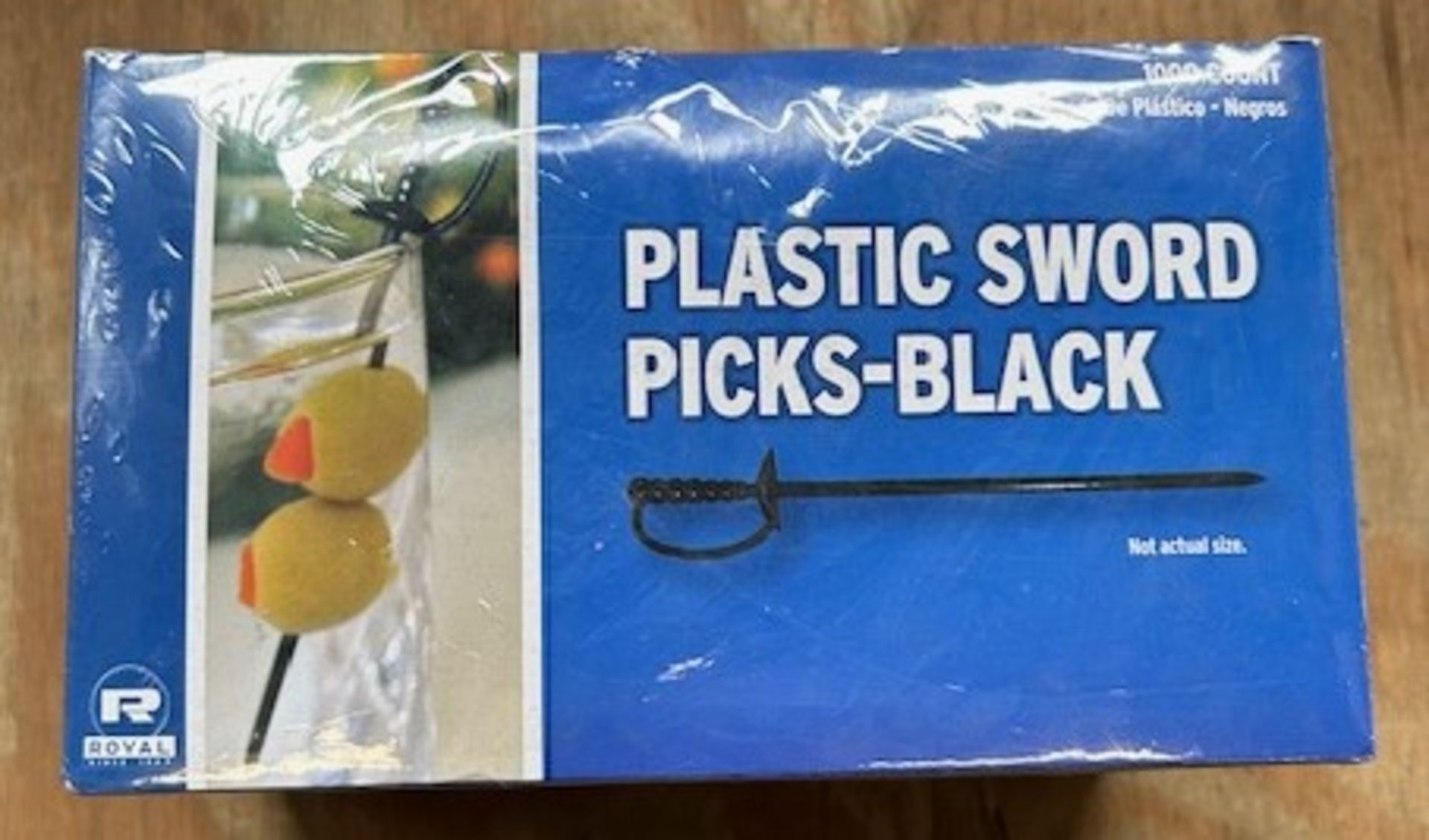 (23) Boxes - RP147BK Plastic Sword Picks (Pack 1000)