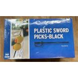 (23) Boxes - RP147BK Plastic Sword Picks (Pack 1000)