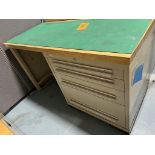 4-DRAWER LYON CABINET WORKSTATION MODEL # MSSII SAFETY LINK WITH BUTCHER BLOCK TOP (ZONES A&B1)