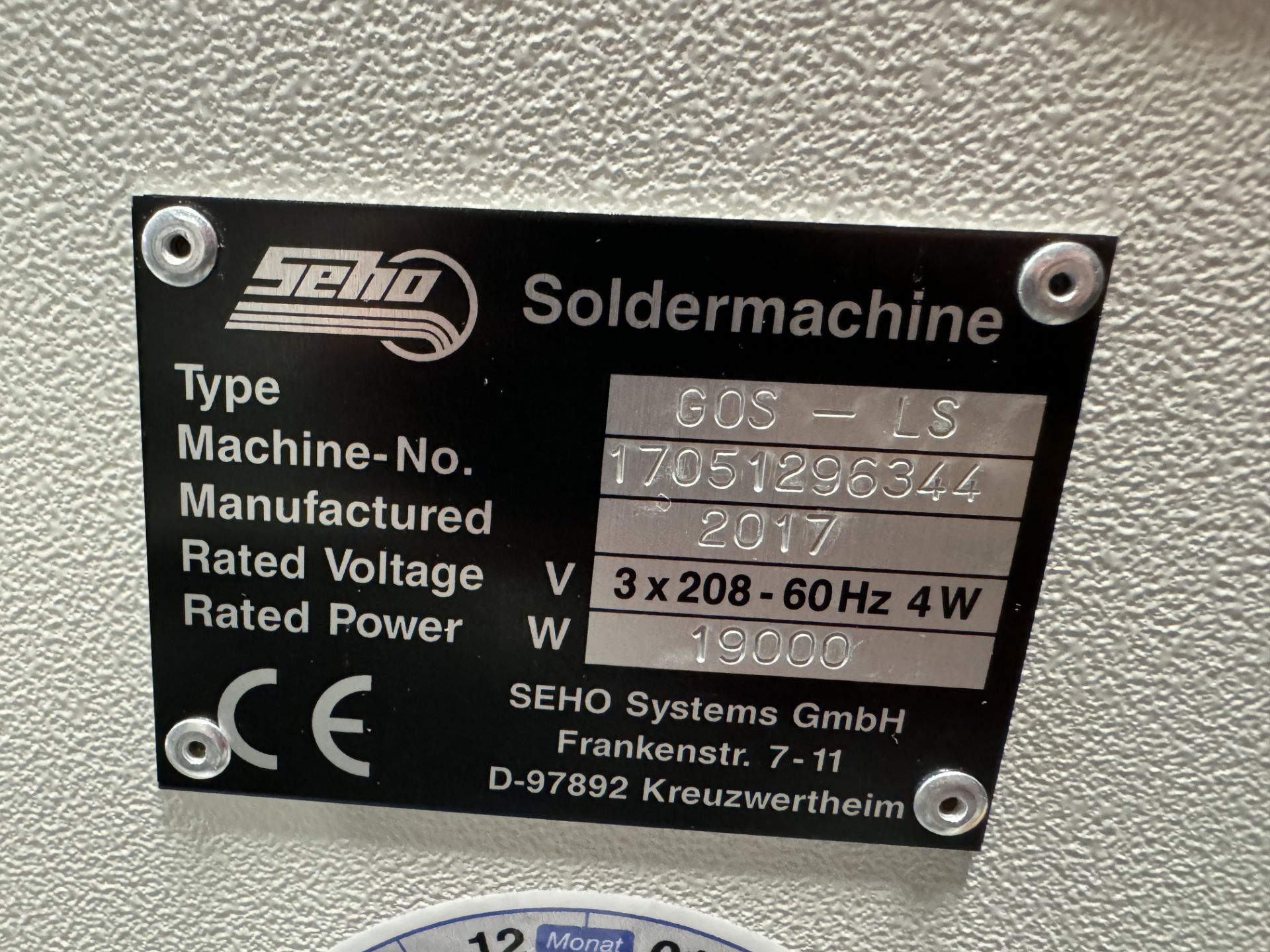 SEHO GO SELECTIVE LS SOLDERING MACHINE MODEL # GOA-LS SERIAL # 17051296344 WITH ACER LCD MONITOR ( - Image 2 of 4