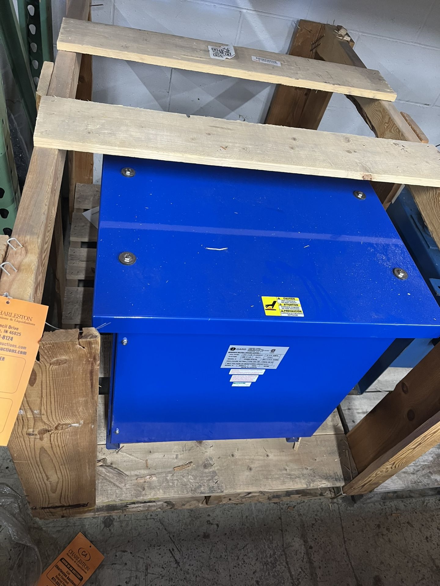 PALLET WITH IGARD IMPEDENCE NEUTRAL GROUND ASSEMBLY OHMNI-4PM-05; 277 V; 5/2.5 A; 60 HZ; SERIAL #