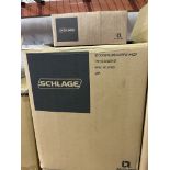 (24) SCHLAGE PASSAGE LOCKS 1 3/8" TO 1 3/4" DOOR RANGE; 2 3/8" AND 2 3/4" BACKSET