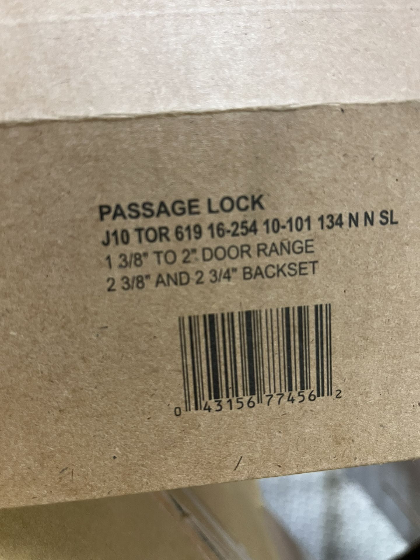 (24) SCHLAGE PASSAGE LOCKS 1 3/8" TO 2" DOOR RANGE; 2 3/8" AND 2 3/4" BACKSET - Image 3 of 3