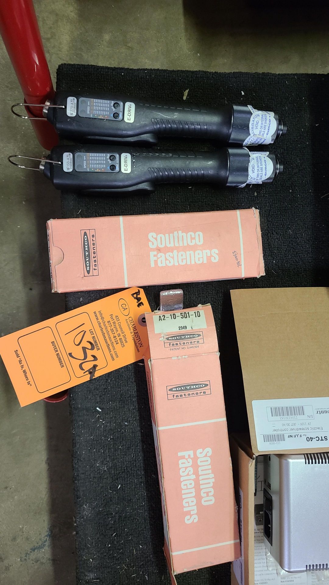 CONTENTS OF CART: STEINEL EST SAFETY HEAT GUN; PINADAPTER TERMINALS AND COVERS; MET STC-40 - Image 2 of 4