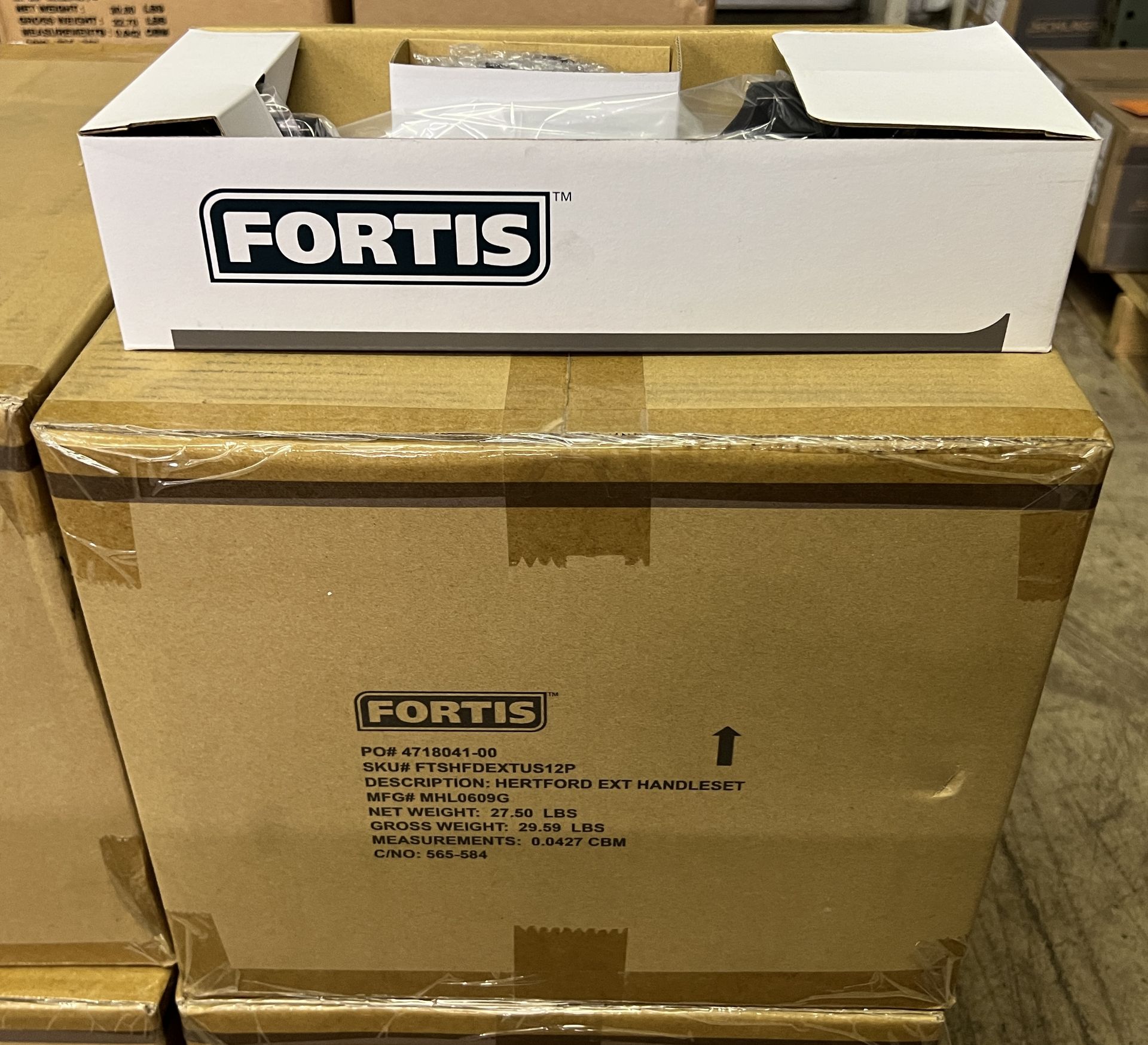 (10) FORTIS HERTFORD EXT HANDLESET US12P OIL RUBBED BRONZE