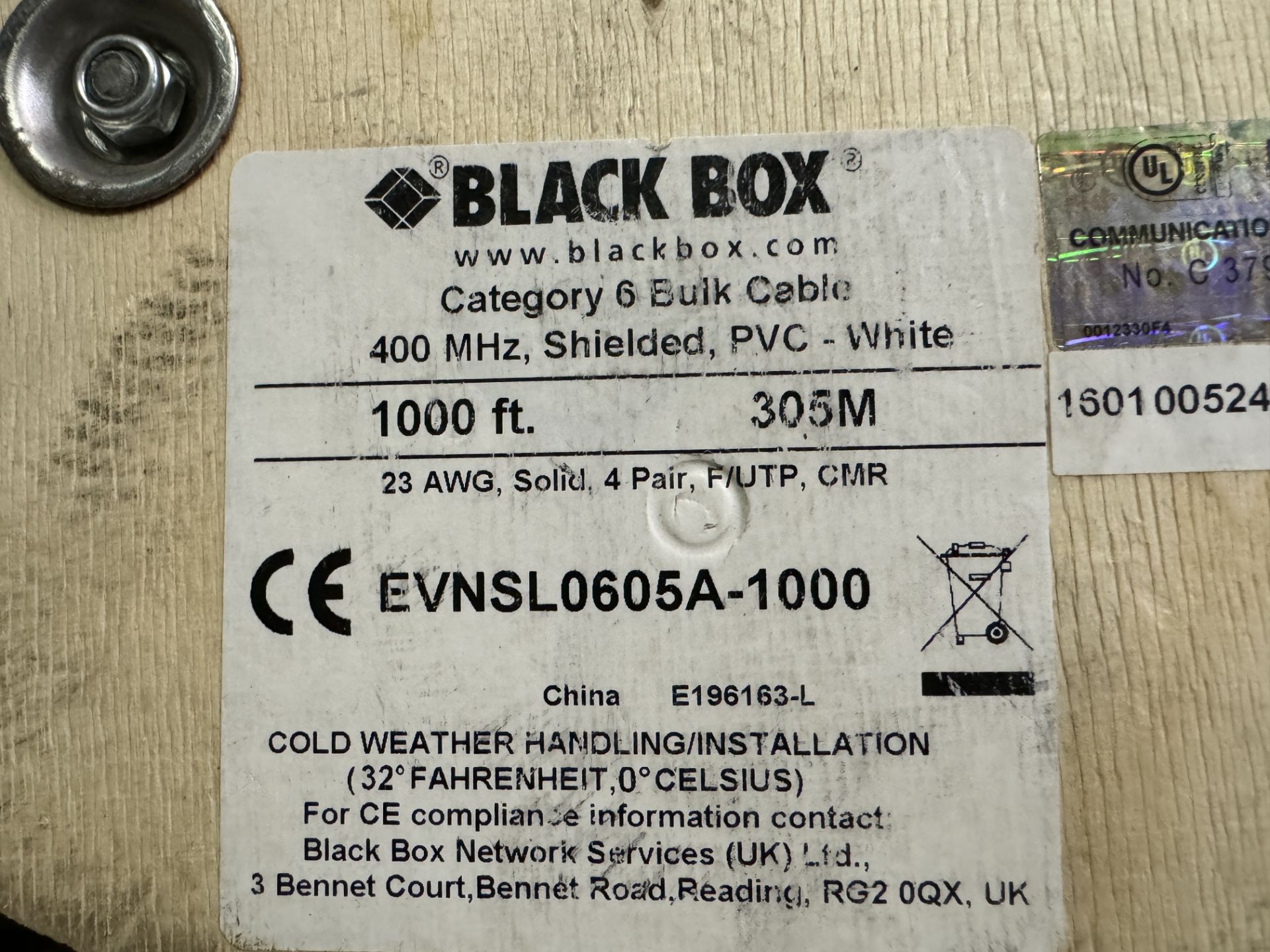 PALLET AND CONTENTS: (4) SPOOLS OF COMMUNICATION CABLE; (10) GE CIRCUIT BREAKERS; (2) POWER - Image 2 of 4