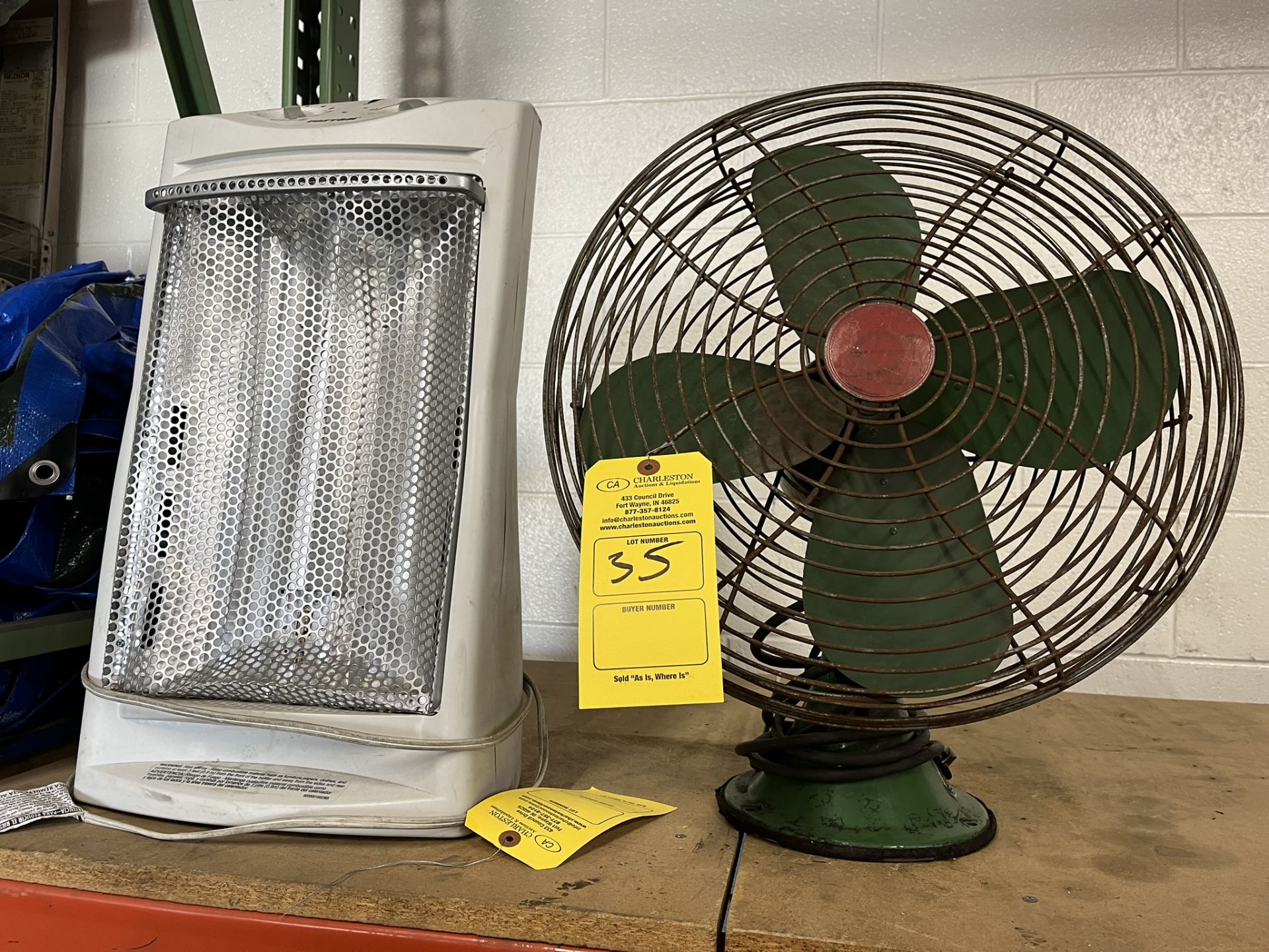 STANDUP FAN WITH PATTON HEATER
