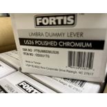 (20) FORTIS UMBRA DUMMY LEVERS US26 POLISHED CHROMIUM