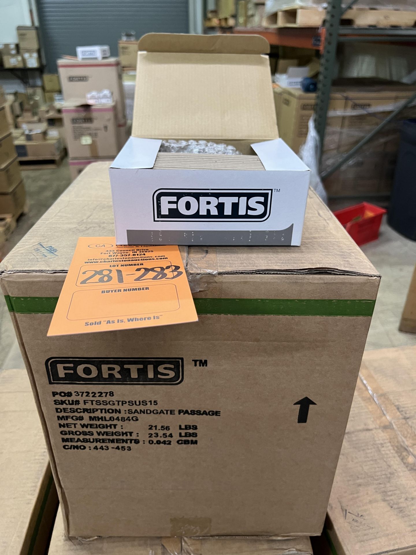 (20) FORTIS SANDGATE PASSAGE US15 SATIN NICKEL