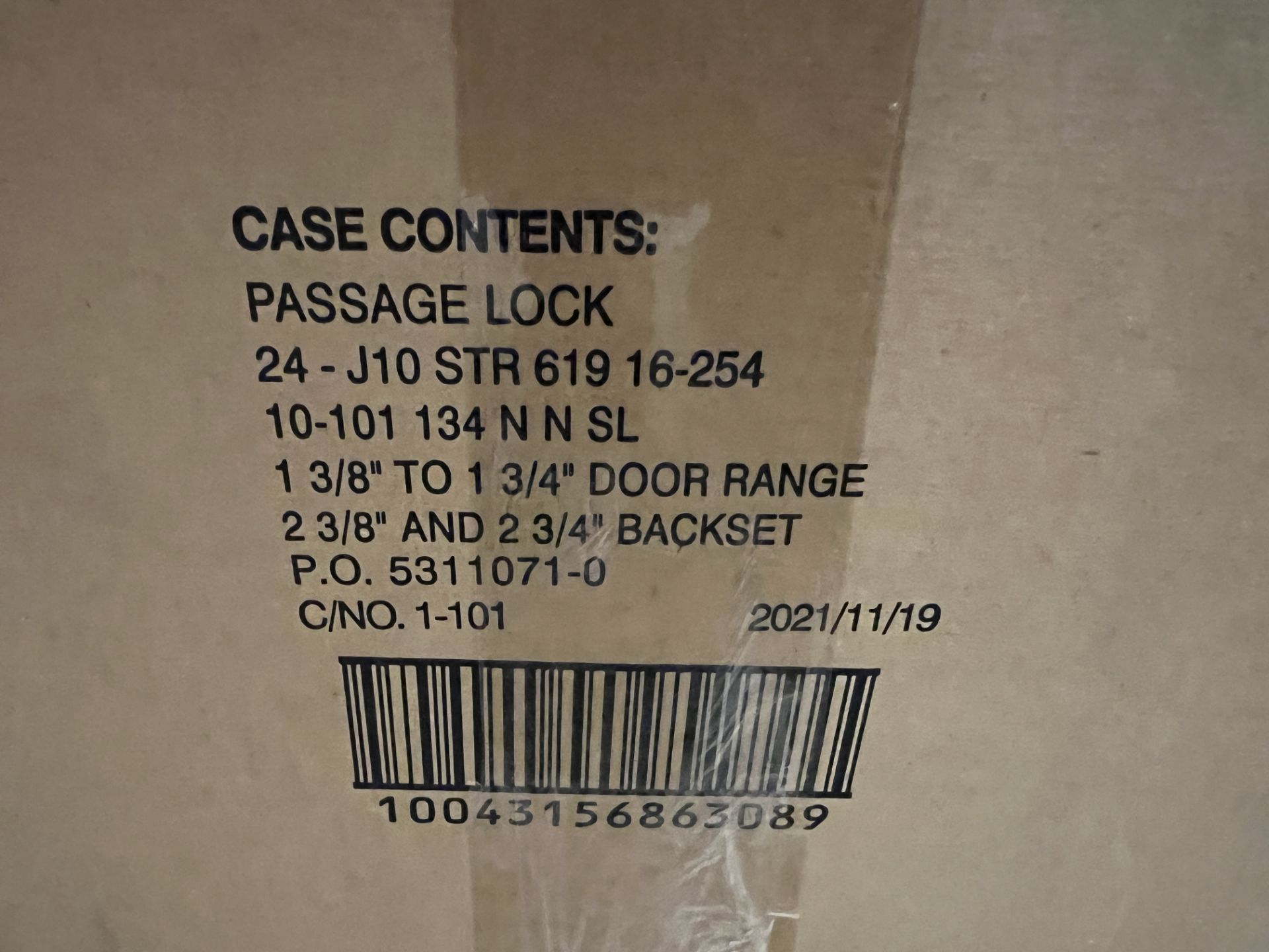 (24) SCHLAGE PASSAGE LOCKS 1 3/8" TO 1 3/4" DOOR RANGE; 2 3/8" AND 2 3/4" BACKSET - Image 2 of 3