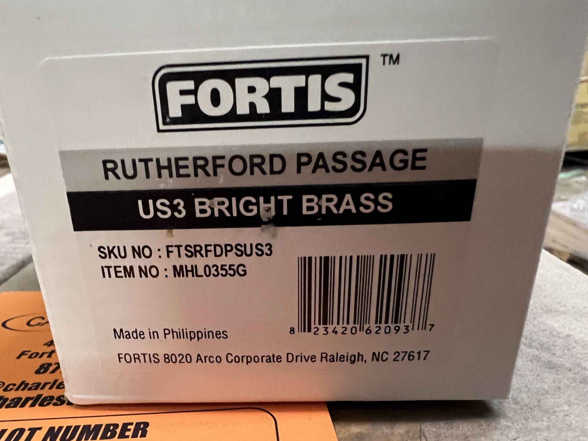 (20) FORTIS RUTHERFORD PASSAGE US3 BRIGHT BRASS - Image 3 of 3