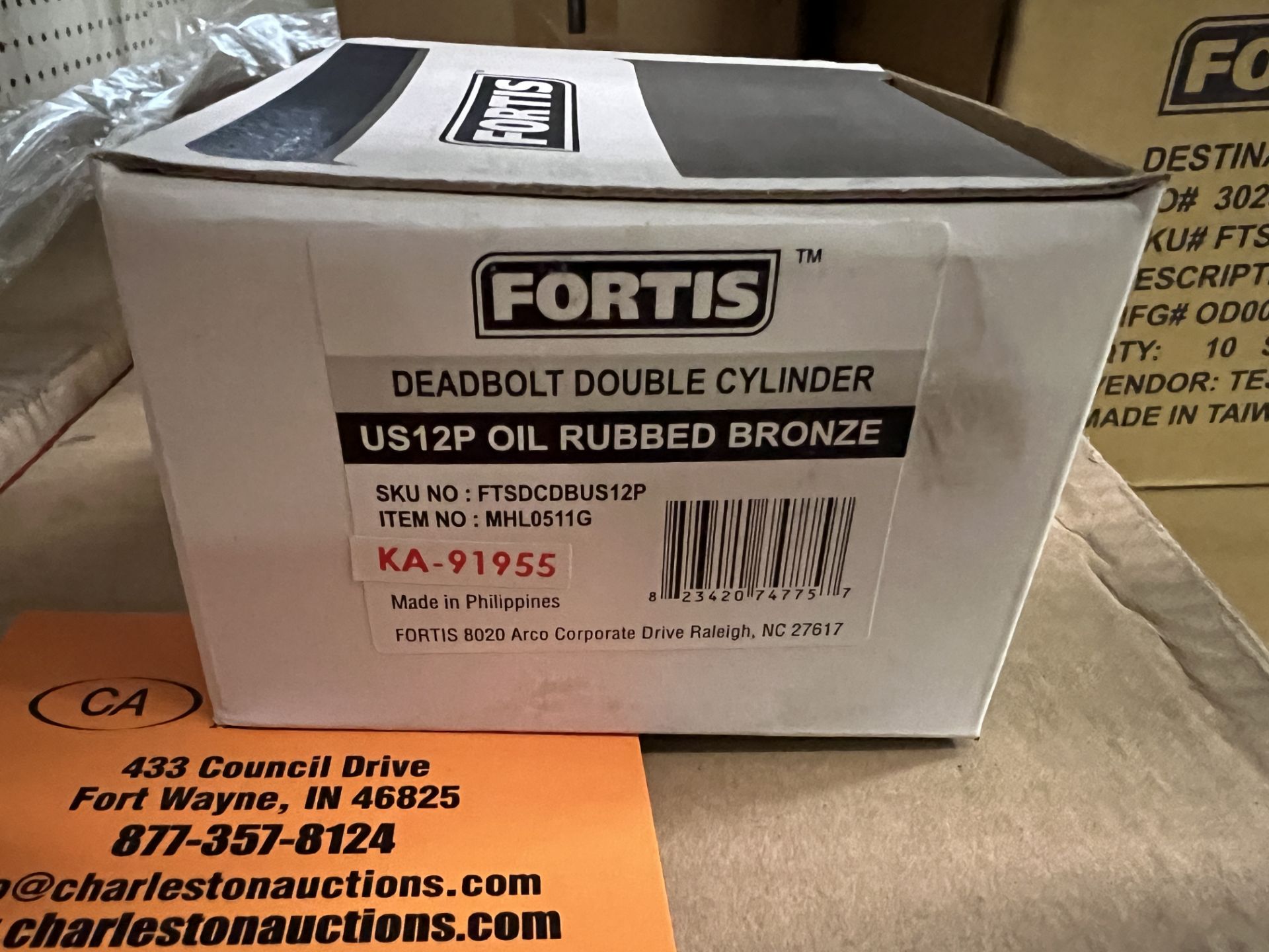 (20) FORTIS DOUBLE CYLINDER DEADBOLTS US12P OIL RUBBED BRONZE - Image 2 of 3