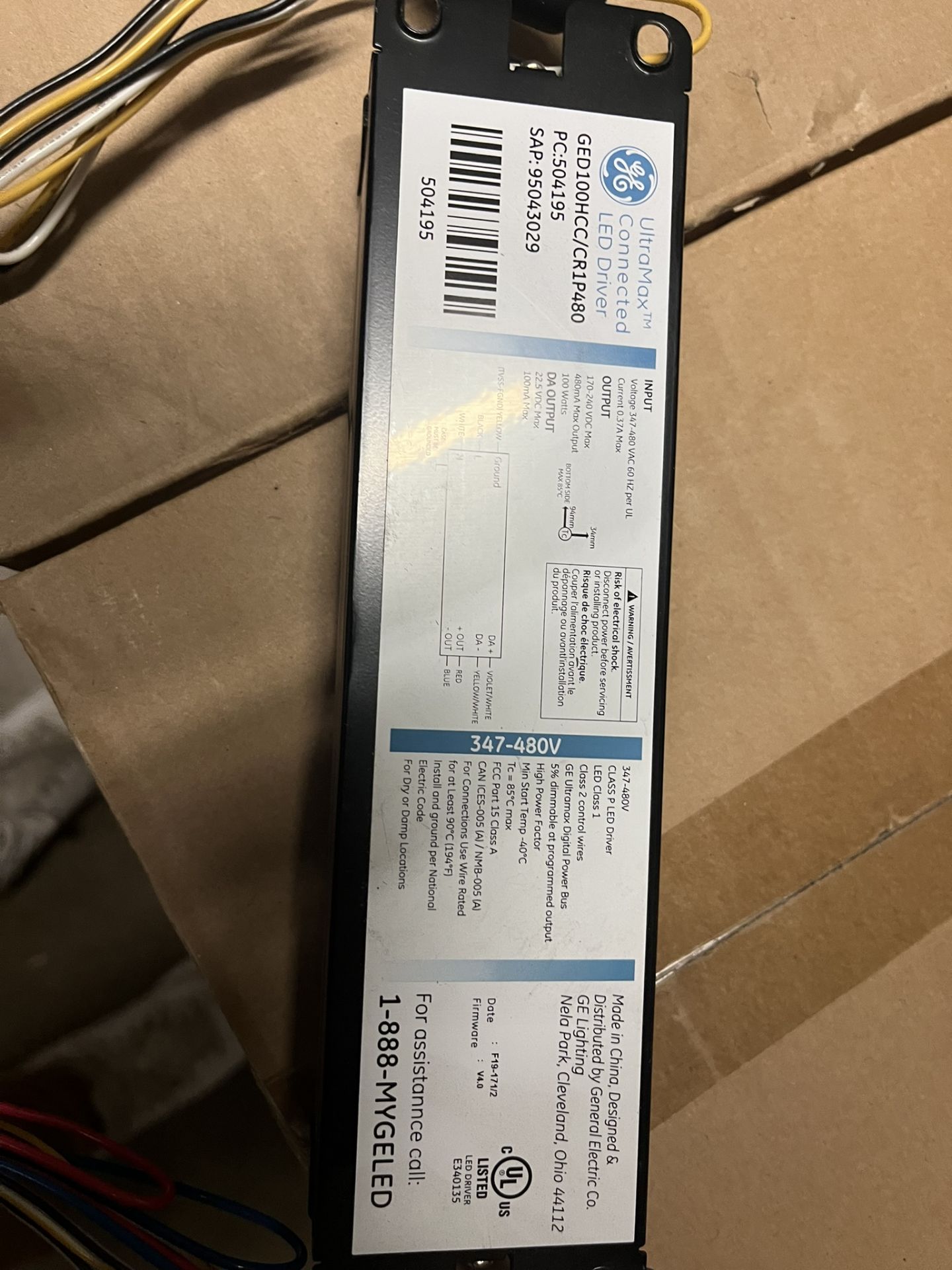 PALLET WITH APPROX (250) GE ULTRAMAX CONNECTED LED DRIVERS - Image 4 of 4