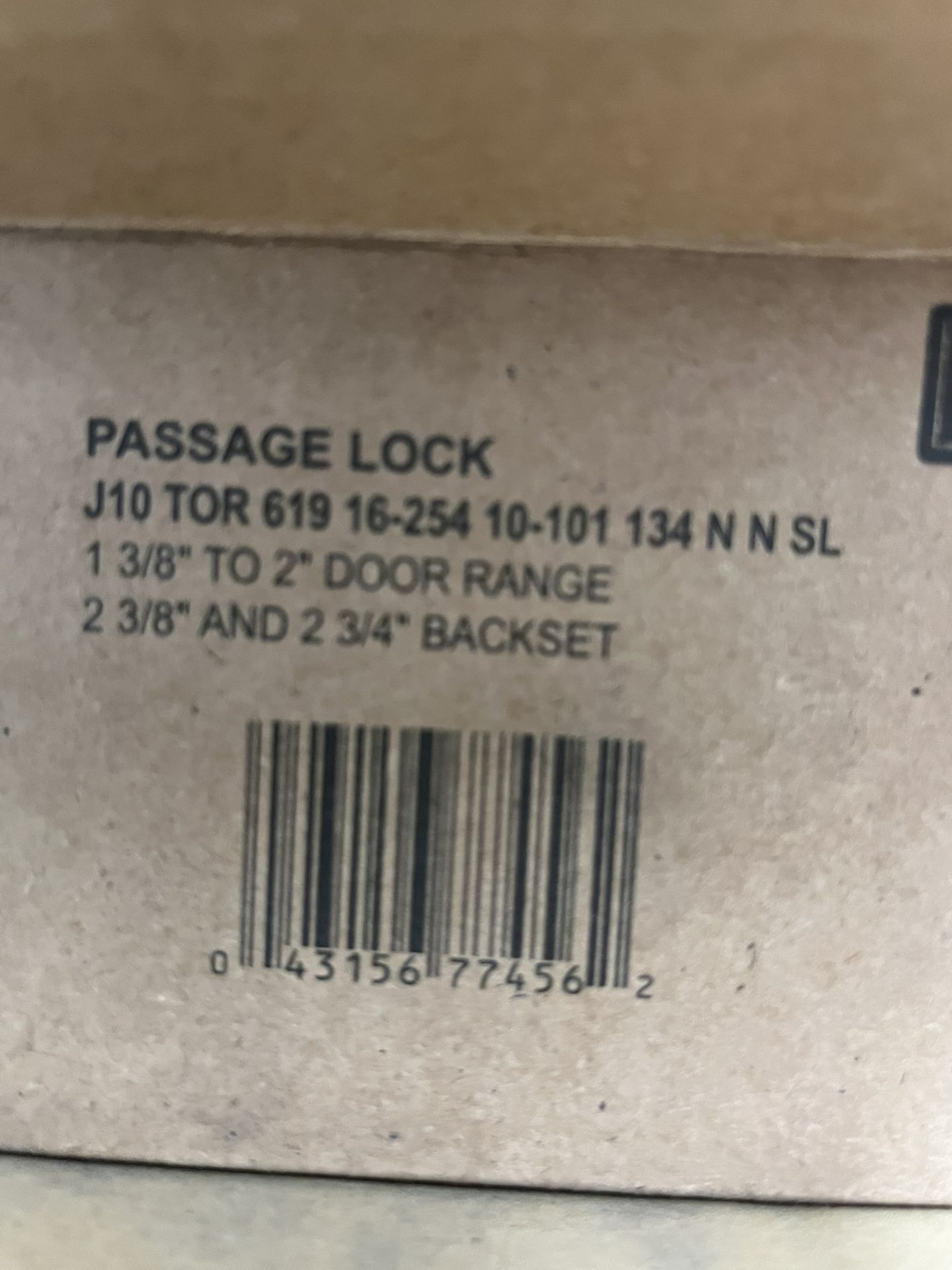 (24) SCHLAGE PASSAGE LOCKS 1 3/8" TO 2" DOOR RANGE; 2 3/8" AND 2 3/4" BACKSET - Image 2 of 3