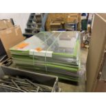 PALLET WITH 5'X5' PLEXIGLASS SHEETING