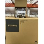 (24) SCHLAGE PASSAGE LOCKS 1 3/8" TO 2" DOOR RANGE; 2 3/8" AND 2 3/4" BACKSET